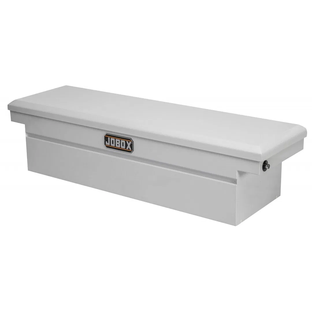 JSC1591980 – DELTA Tool Box, Crossover Deep Single Lid Powder Coated White Steel 20-1/8 Inch Length x 70-1/8 Inch Wid...